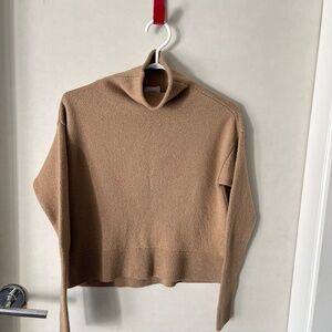 aritzia wilfred cyprie merino wool camel sweater small